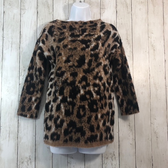 Lineamaglia Mohair Blend Animal Print Sweater XS - Picture 1 of 7